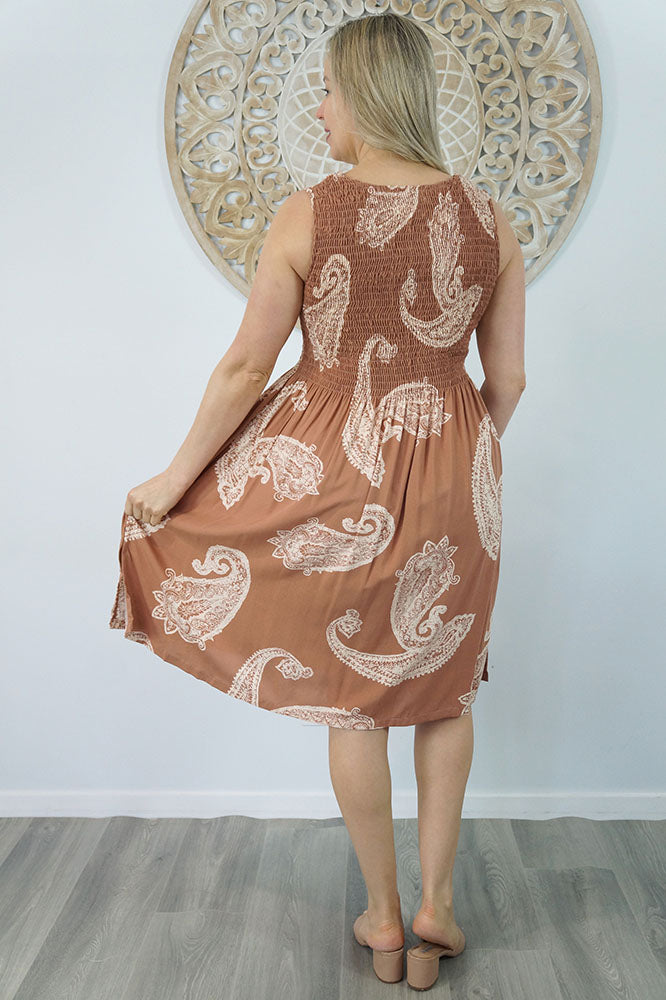 Singlet Smock Dress "Tree Of Life"