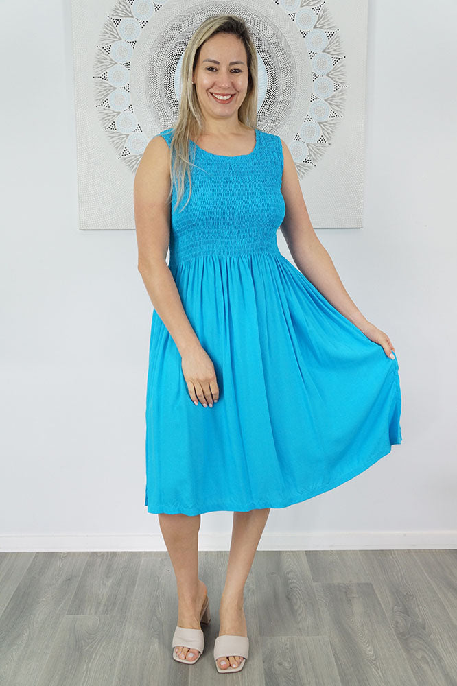 Singlet Smock Dress "Plain" colours