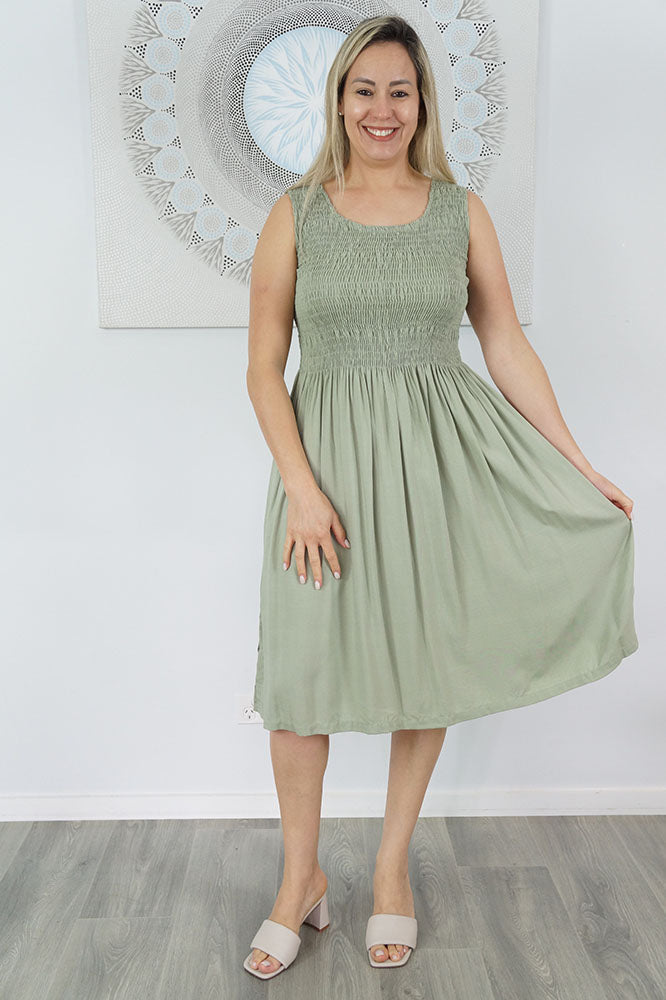 Singlet Smock Dress "Plain" colours