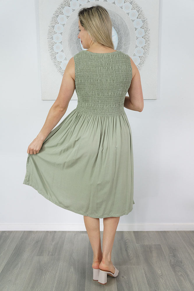 Singlet Smock Dress "Plain" colours