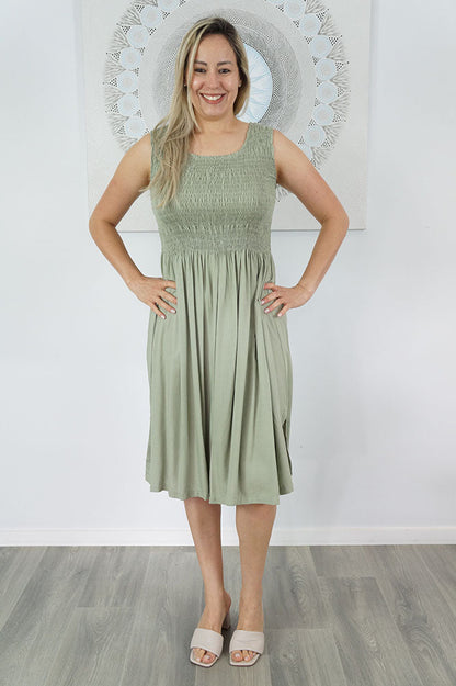 Singlet Smock Dress "Plain" colours
