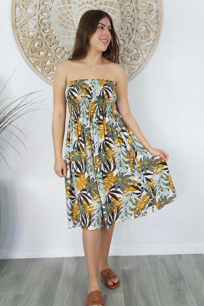 Smock Dress "Palm Paradise"