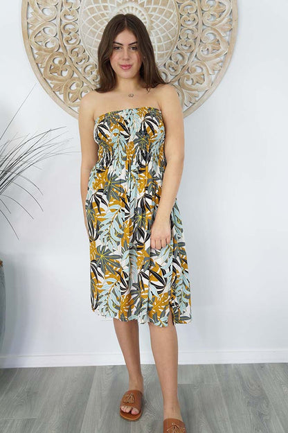 Smock Dress "Palm Paradise"