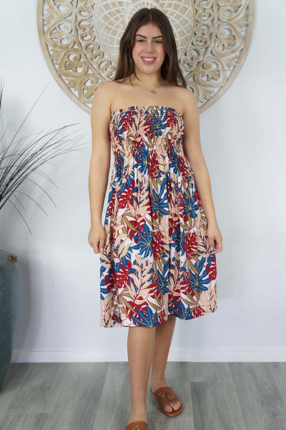 Smock Dress "Palm Paradise"