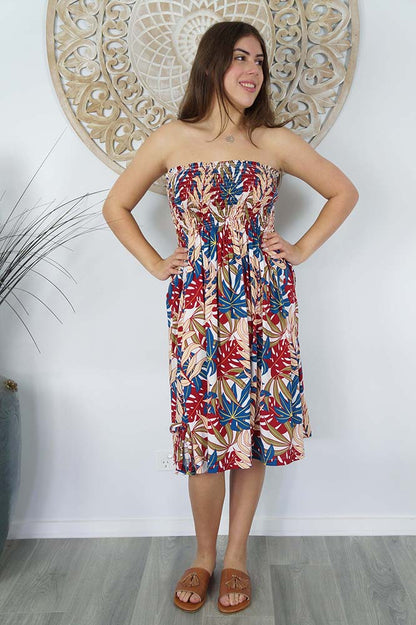 Smock Dress "Palm Paradise"