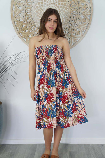 Smock Dress "Palm Paradise"