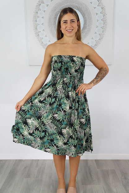 Smock Dress "Tree Fern"
