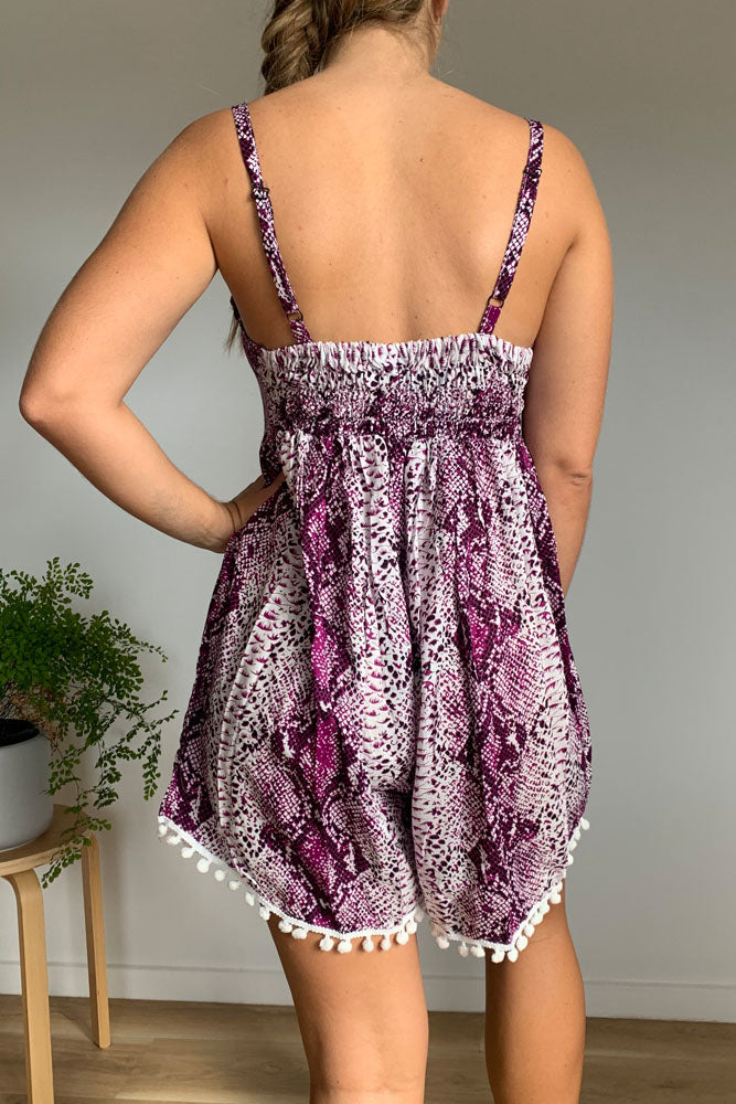 Smock Jumpsuit "Snake"