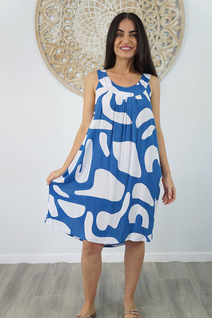 Tahiti Dress "Abstract Geo"