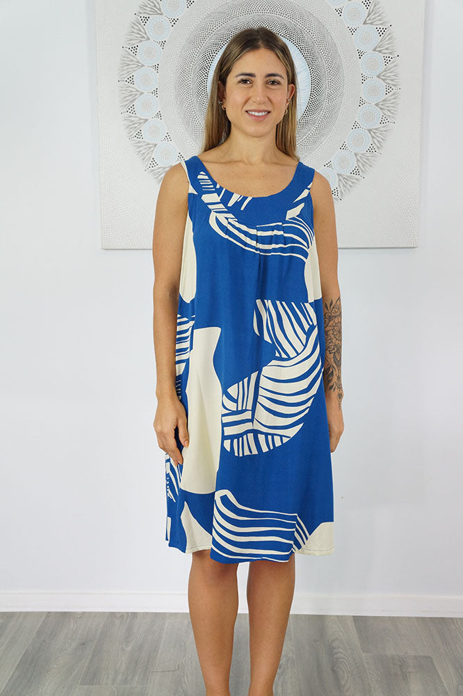 Tahiti Dress  "Footprints"