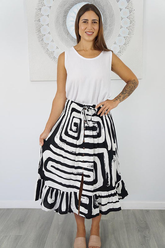 Tangelo Skirt "Pathways"