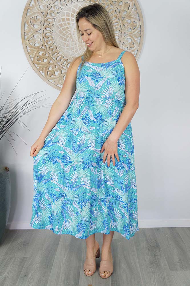 Twiggy Dress "Tropical Leaves"