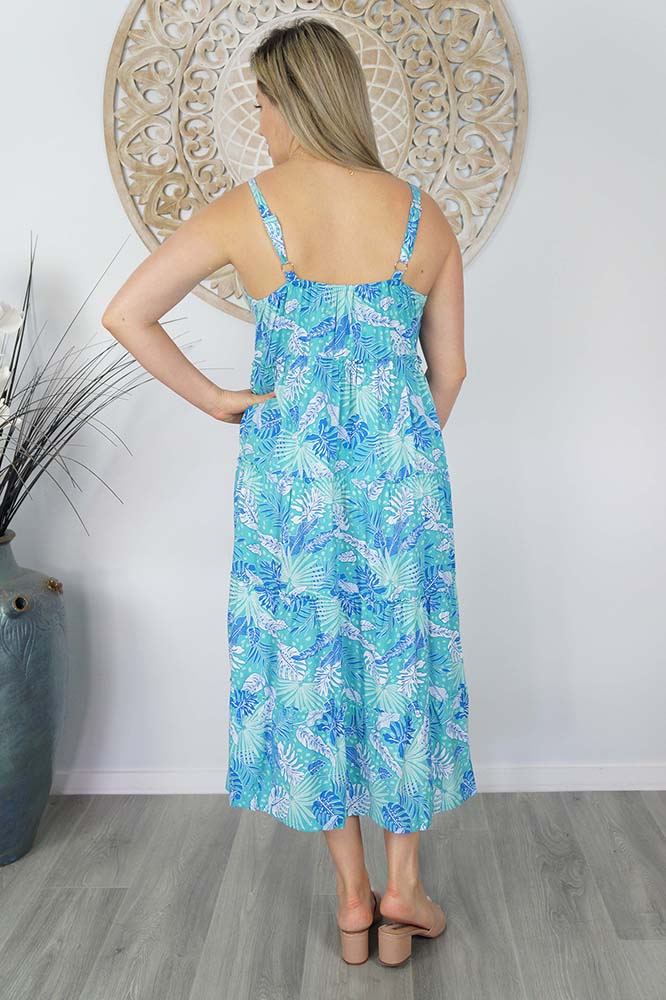 Twiggy Dress "Tropical Leaves"