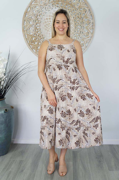 Twiggy Dress "Tropical Leaves"