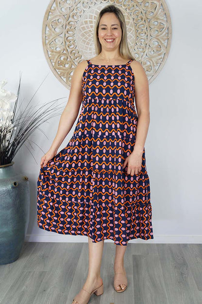 Twiggy Dress "Waves"