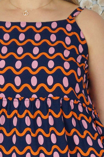 Twiggy Dress "Waves"