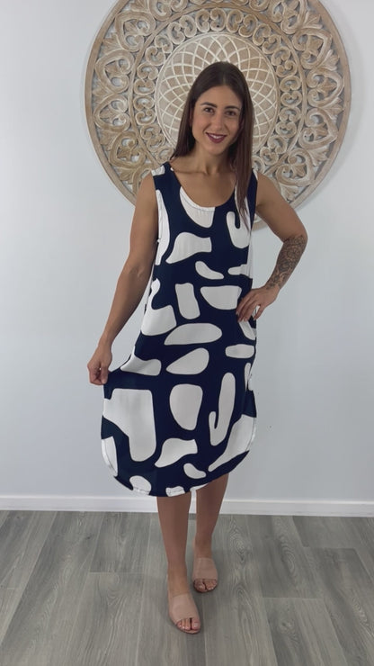 Florida Dress "Abstract Geo"