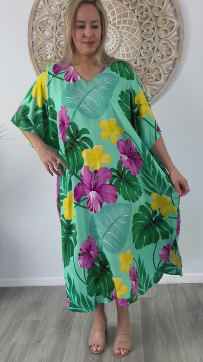 Premium Long Kaftan "Flores"