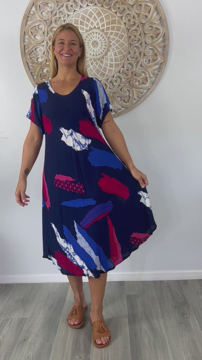 Newport Dress "Abstract"