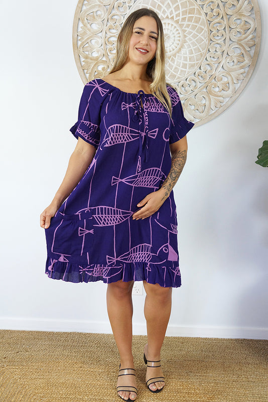 Cuba Dress "Fish"