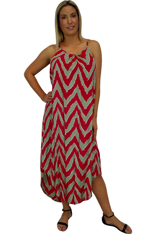 Flair Dress "Random Zigzag" Print