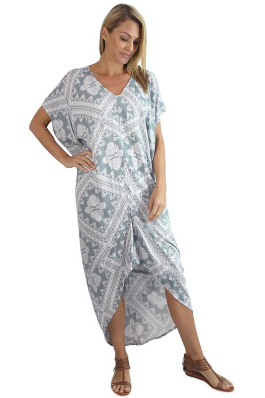 Frilled Toga Dress "Crossover"