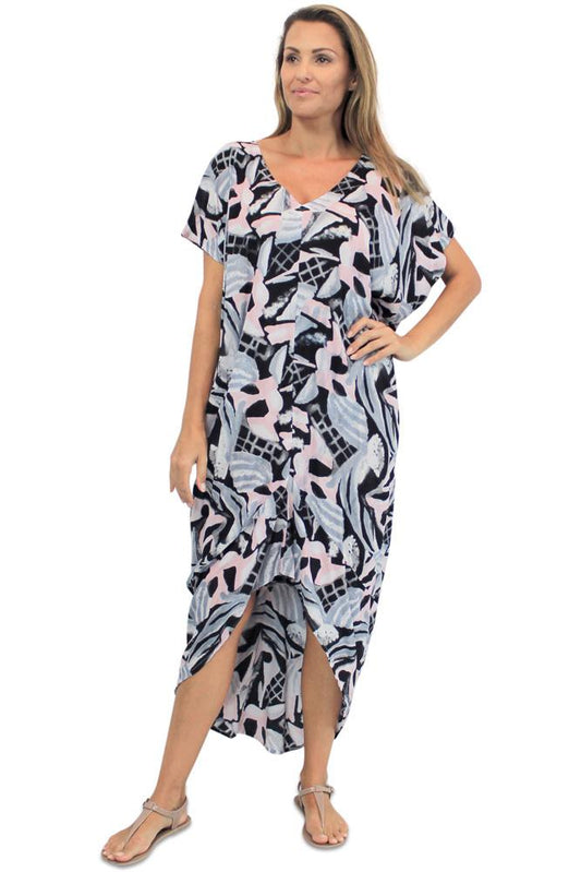 Frilled Toga Dress "Mesh"