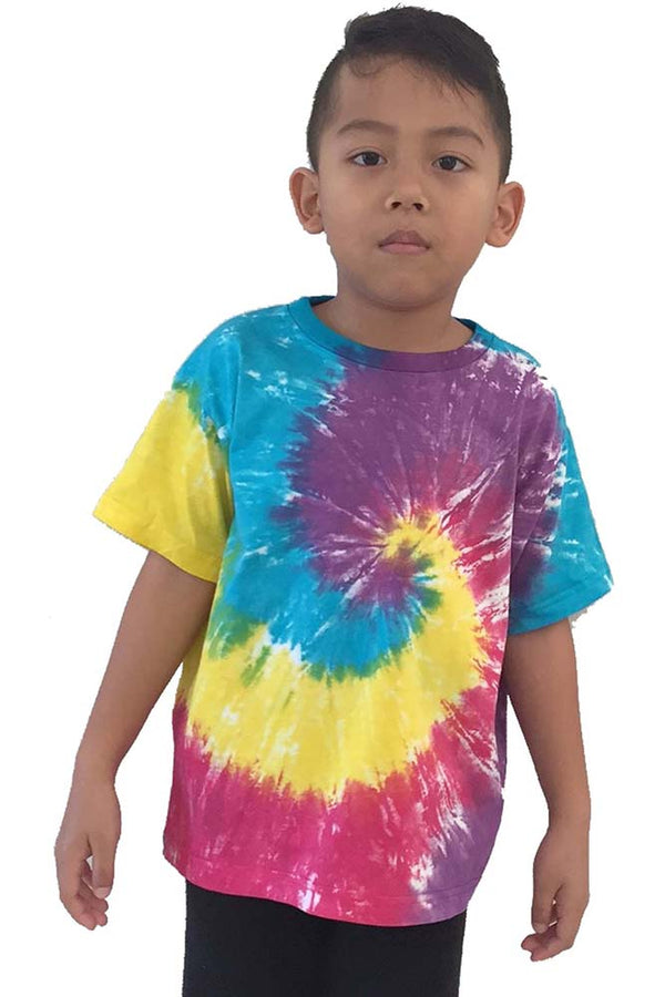 Kids Unisex Tie Dye T-Shirt "Spiral"