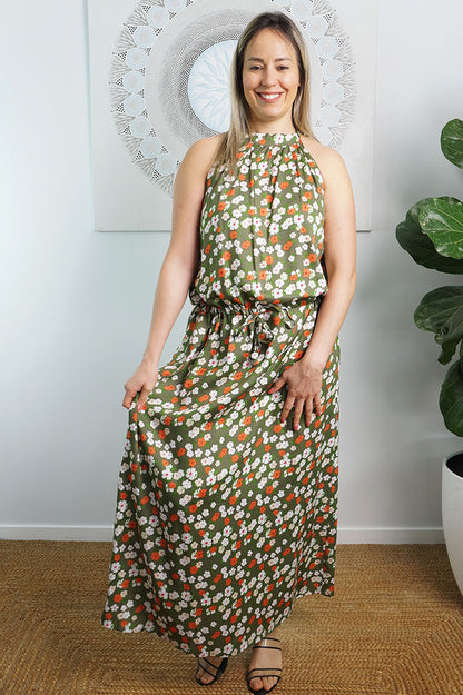 Long Chloe Dress "Patchouli"