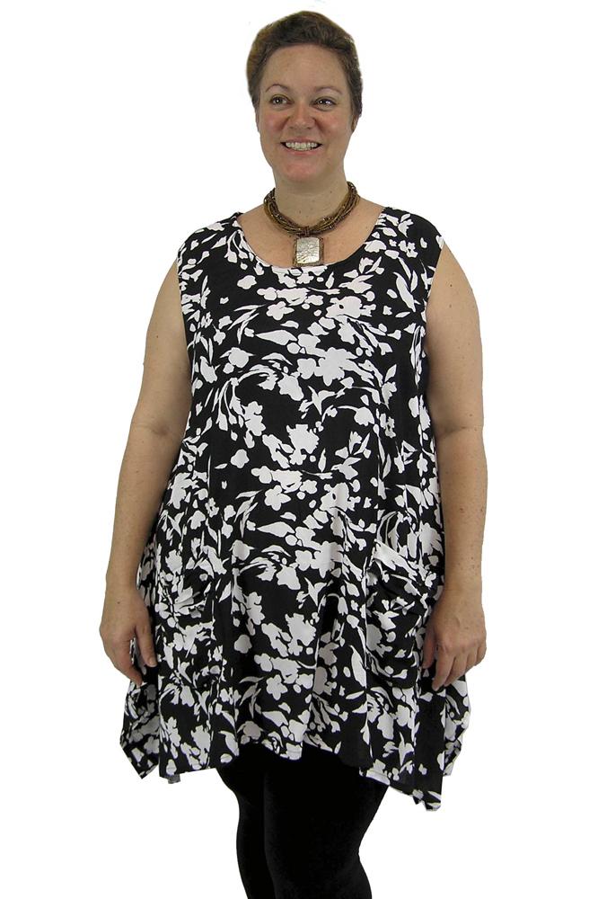 Moda Top "Bubbles" print