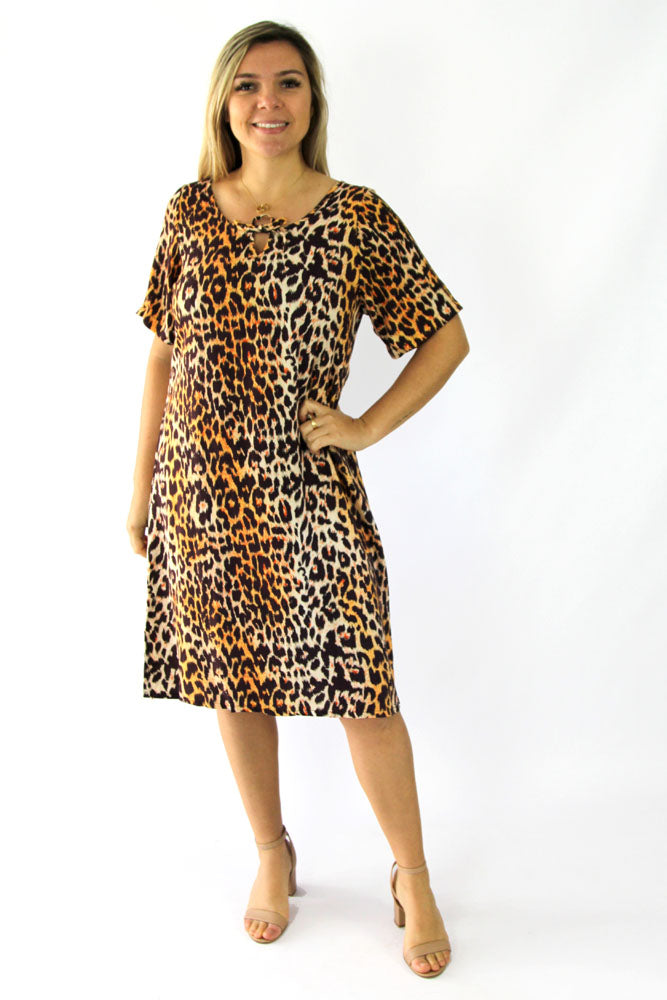 Molly Dress "Leopard"