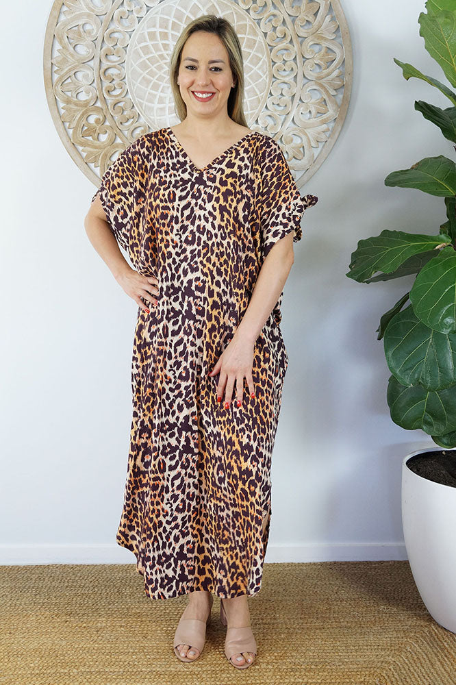 Mykonos Dress "Leopard"