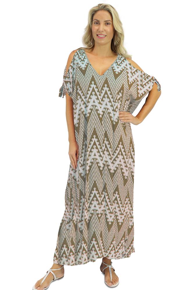 Mykonos Dress "Classic Zig Zag" Print