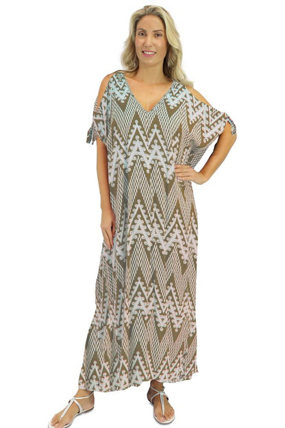 Mykonos Dress "Classic Zig Zag" Print