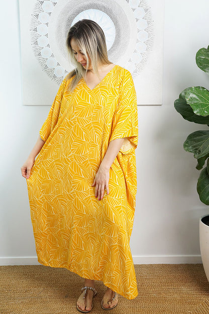 Premium Long Kaftan "Jungle"