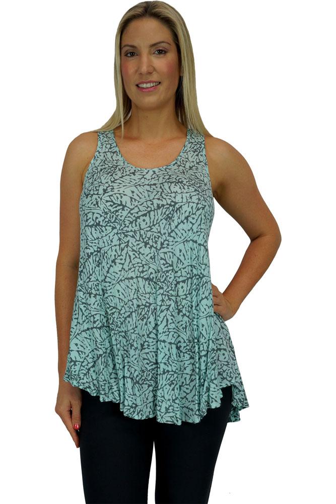 Rose Top "Fossil" Print