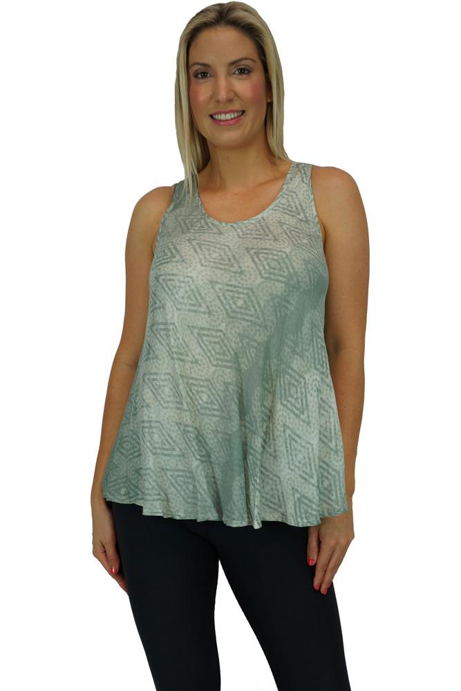 Rose Top "Jagged" Print