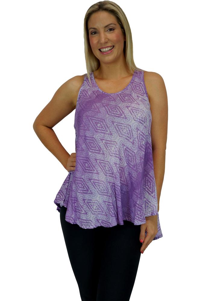 Rose Top "Jagged" Print