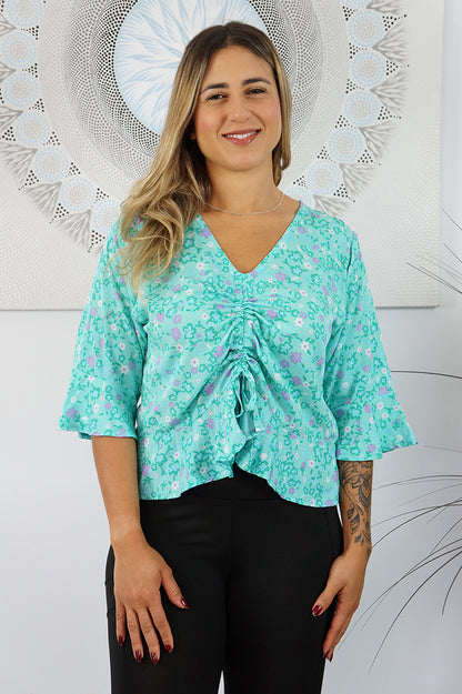 Ruched Top "Babyflower"