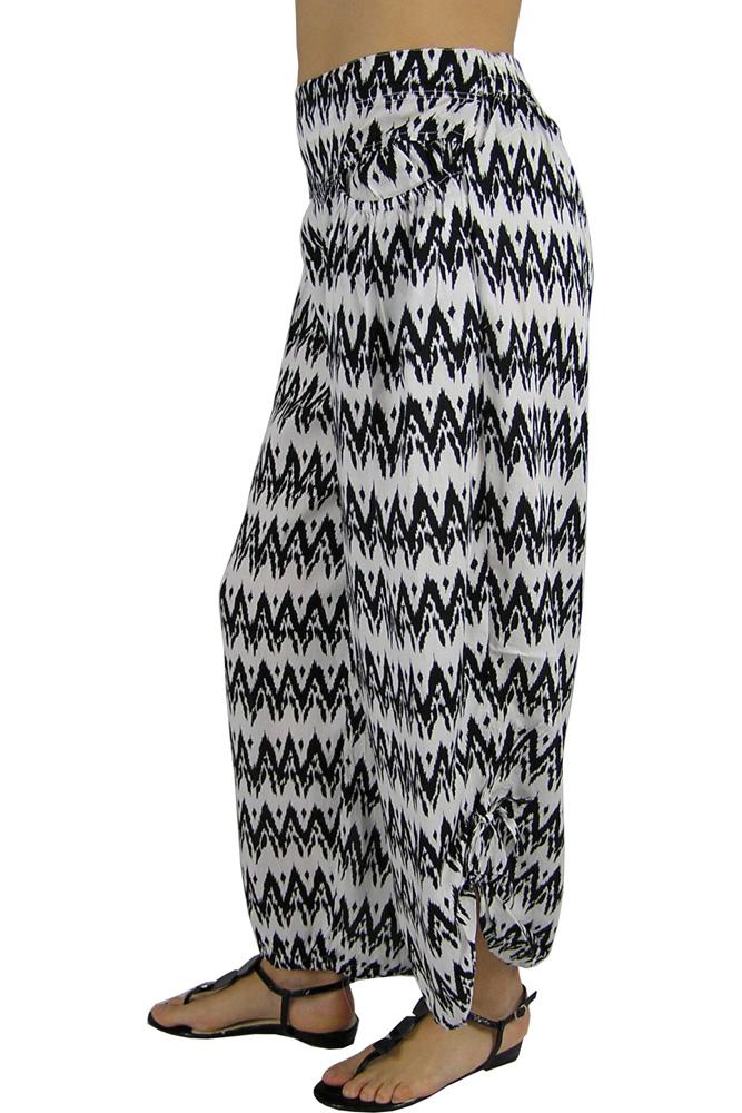 Ruched Pant "Zig Zag"