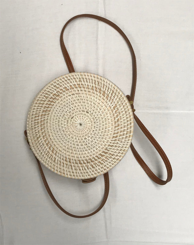 Round Woven Rattan Bag (diameter is 20cm)