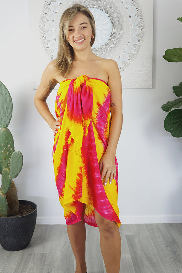 "Tie Dye Spiral" Sarong