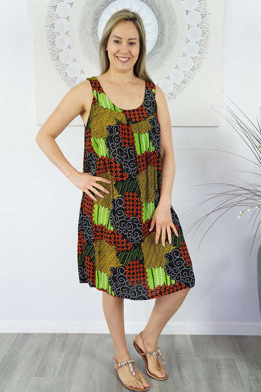 Tahiti Dress "Mosaic"