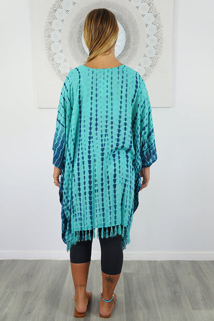 Crackle Tie Dye Cover Up