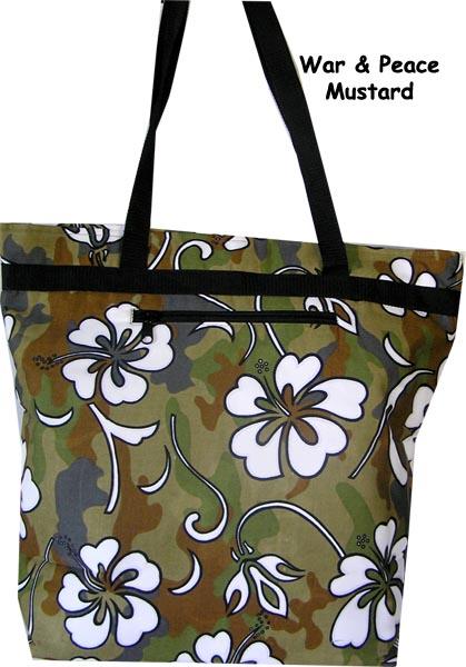 War & Peace print Carry Bags